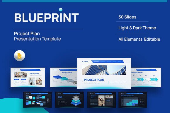 Blueprint - Project Plan Google Slides: A Clear, Structured Approach to Project Management
