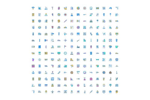 Diverse Collection Thin Line Icons Cover: A Modern Design Essential