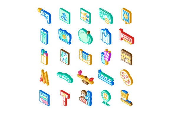 Enhancing Modern Web and App Design with Isometric Business Service Equipment