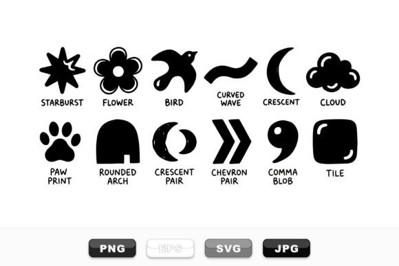 Fun Minimalist Shape Clipart Set: Practical Design Solutions for Modern Creatives
