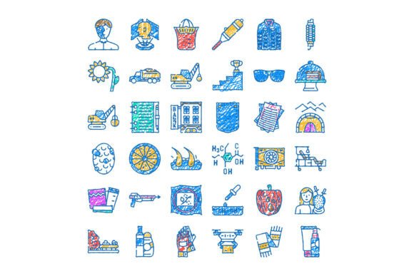 Hand-Drawn Doodle Icons: A Playful, Versatile Design Asset