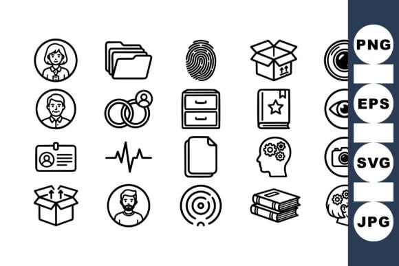 Minimalist Business Icon Set for Modern Design Needs
