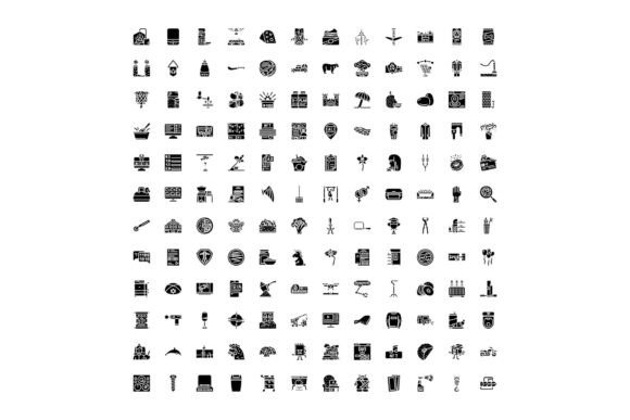 Minimalist Glyph Icons for Modern Design Needs