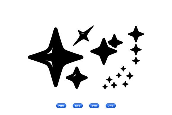 Sparkle Star Clipart Pack: A Versatile Design Resource for Logos, Web, and Interface Elements
