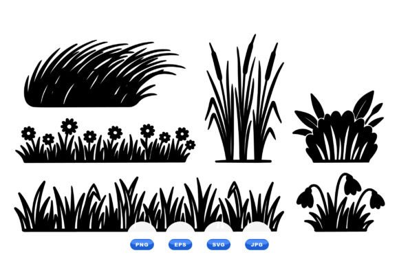 Spring Grass and Meadow Clipart: A Versatile Design Resource for Modern Creatives