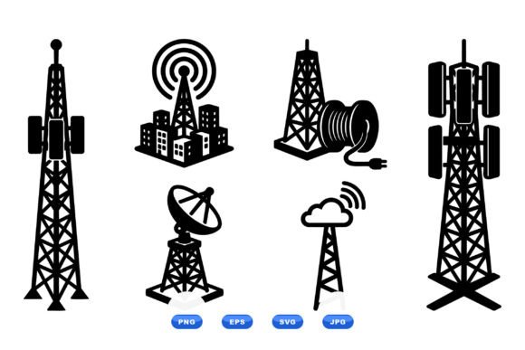 Telecom Tower Clipart Pack: Strategic Visual Tools for Modern Communication Design
