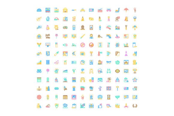 Unlocking Creativity: The Power of a Diverse Vector Colorful Line Icon Set in Modern Design